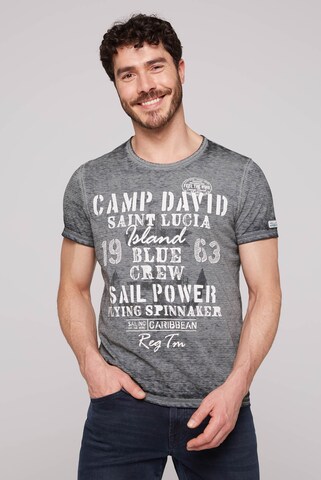 CAMP DAVID Shirt in Blue: front