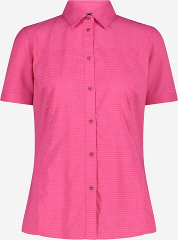 CMP Athletic Button Up Shirt in Pink: front