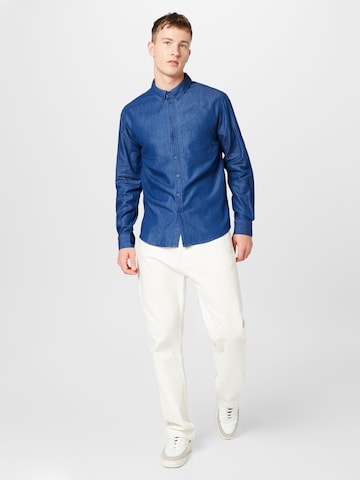 ABOUT YOU - Ajuste regular Camisa 'Ivan' en azul