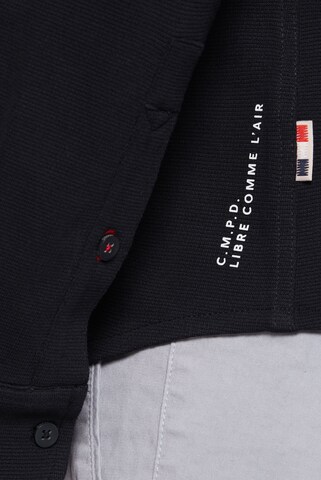 CMPD Slim Fit Langarmhemd aus strukturiertem Jersey in Blau