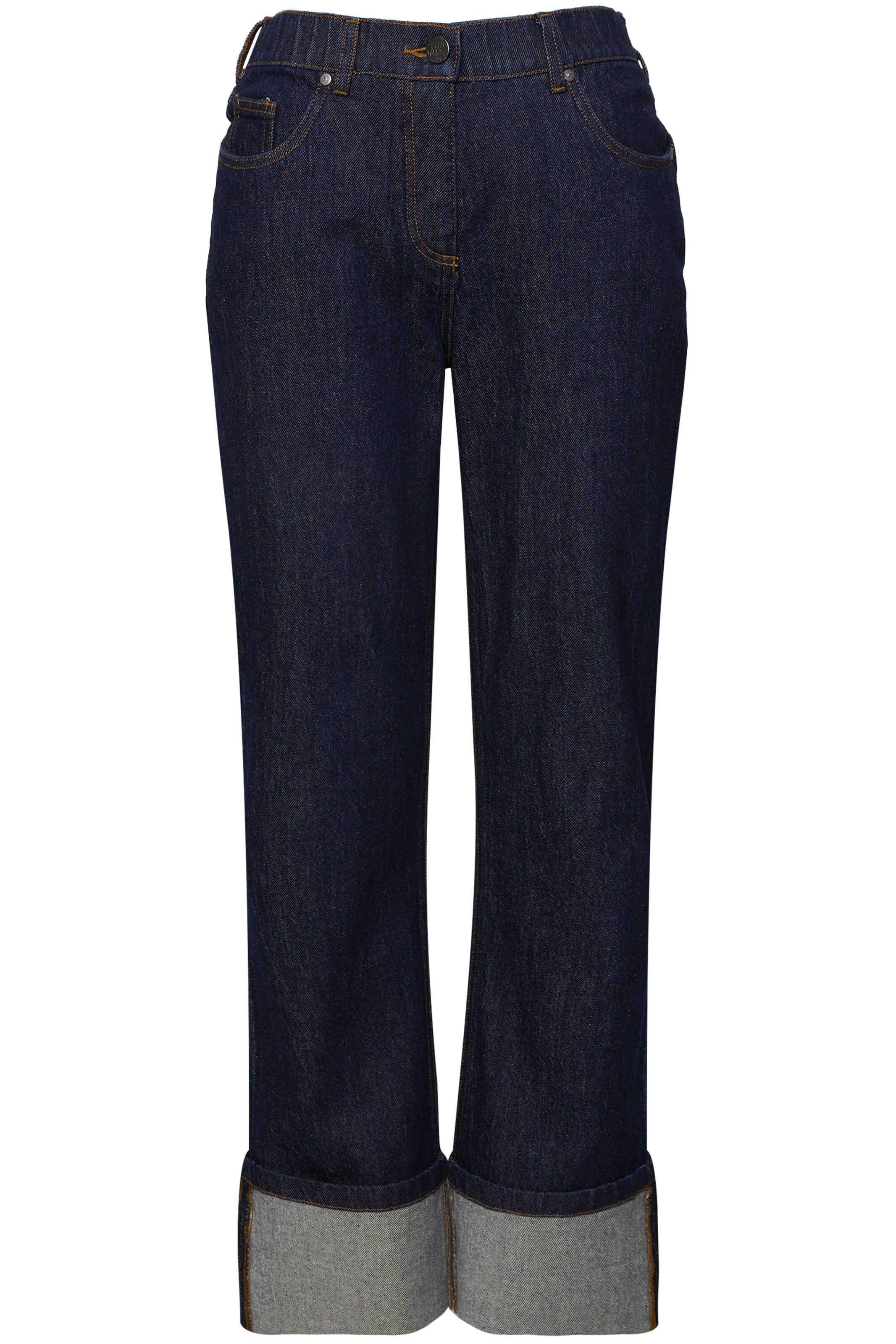 Ulla Popken Regular Jeans in Blauw: voorkant