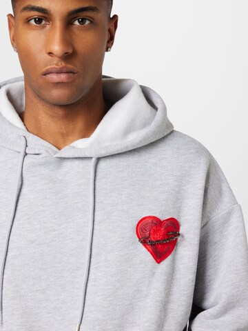 Sixth June Sweatshirt 'HEART PINNED' in Grey