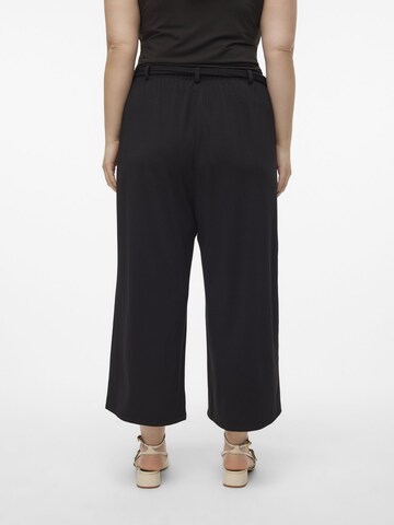 Vero Moda Curve Wide Leg Bukser 'MILLA' i sort