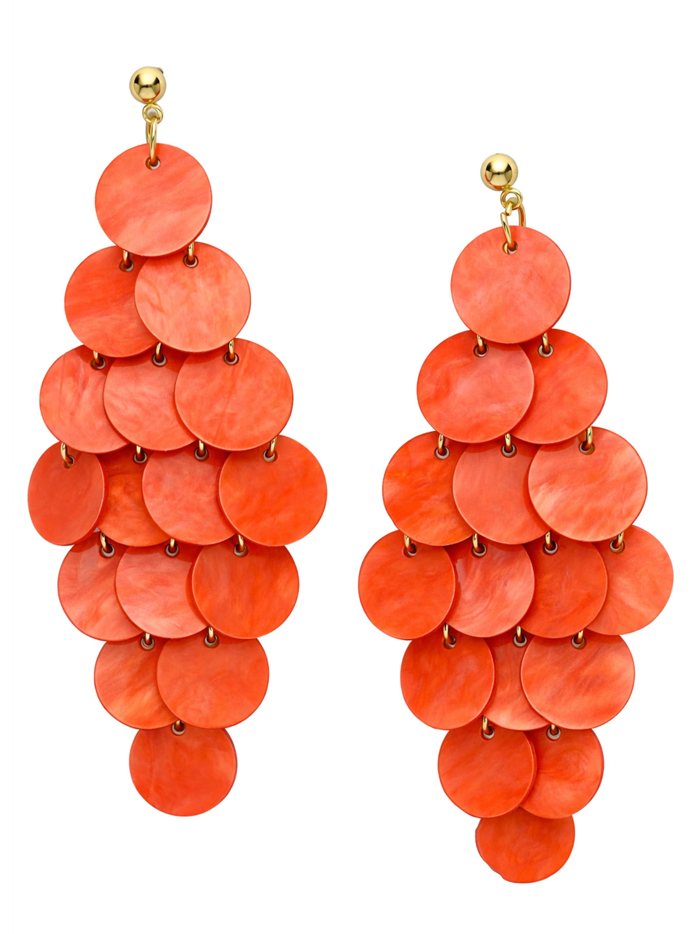 AVANT-GARDE PARIS Oorbellen in Rood: voorkant