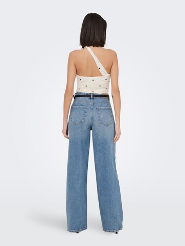 JDY Tall Wide leg Jeans 'JDYCArina' in Blauw