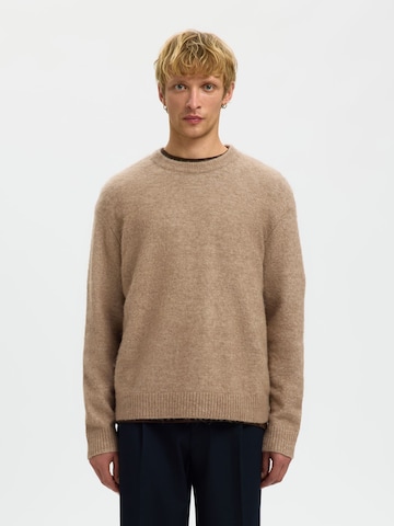 SELECTED - Jersey en marrón: frente