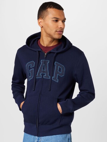 Veste de survêtement GAP en bleu : devant