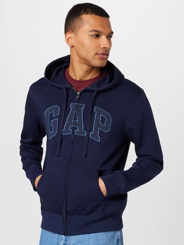 GAP Sweatvest in Blauw: voorkant