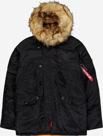 ALPHA INDUSTRIES Zimska jakna 'N3B VF 59' | črna barva: sprednja stran