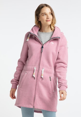 Schmuddelwedda Sweat jacket in Pink: front