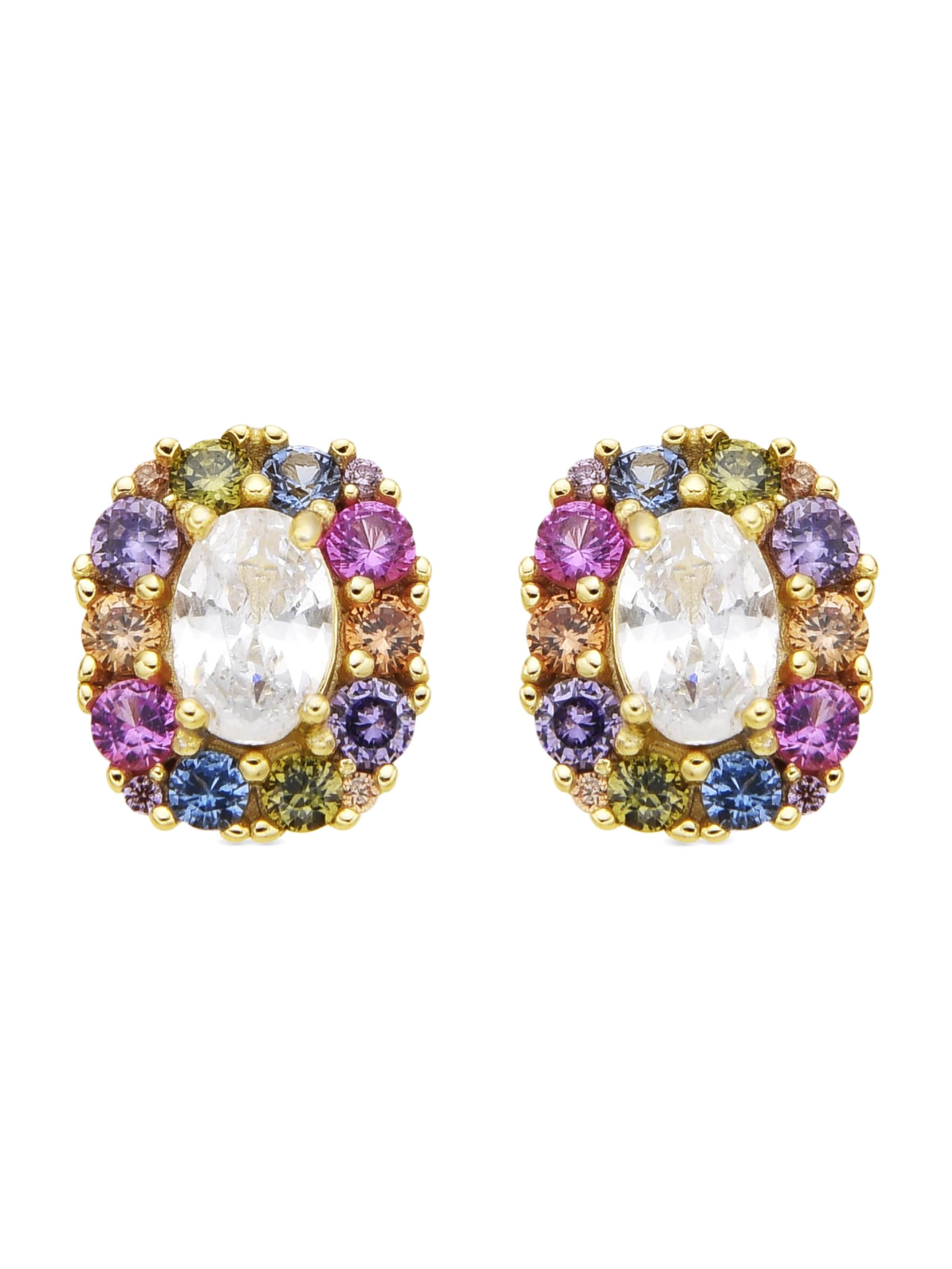 Luxenter Earrings 'Mezay' in Mixed colors: front