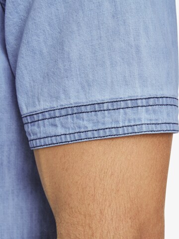 Jan Vanderstorm Comfort Fit Hemd 'Lorensius' in Blau