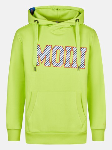 salzhaut Sweatshirt 'Heff - Moin' in Green: front