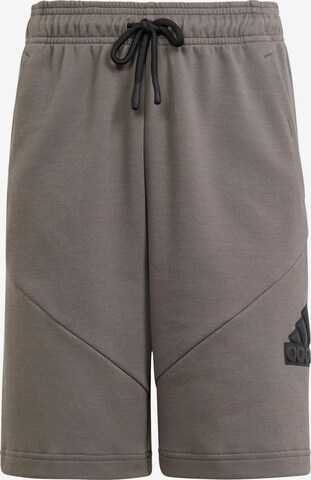 ADIDAS SPORTSWEAR Loose fit Workout Pants in Grey: front