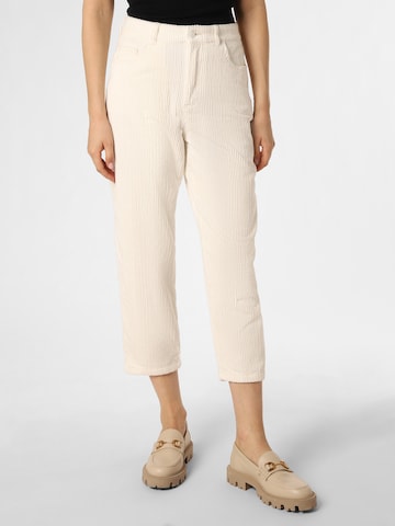 BOSS Regular Pants in Beige: front