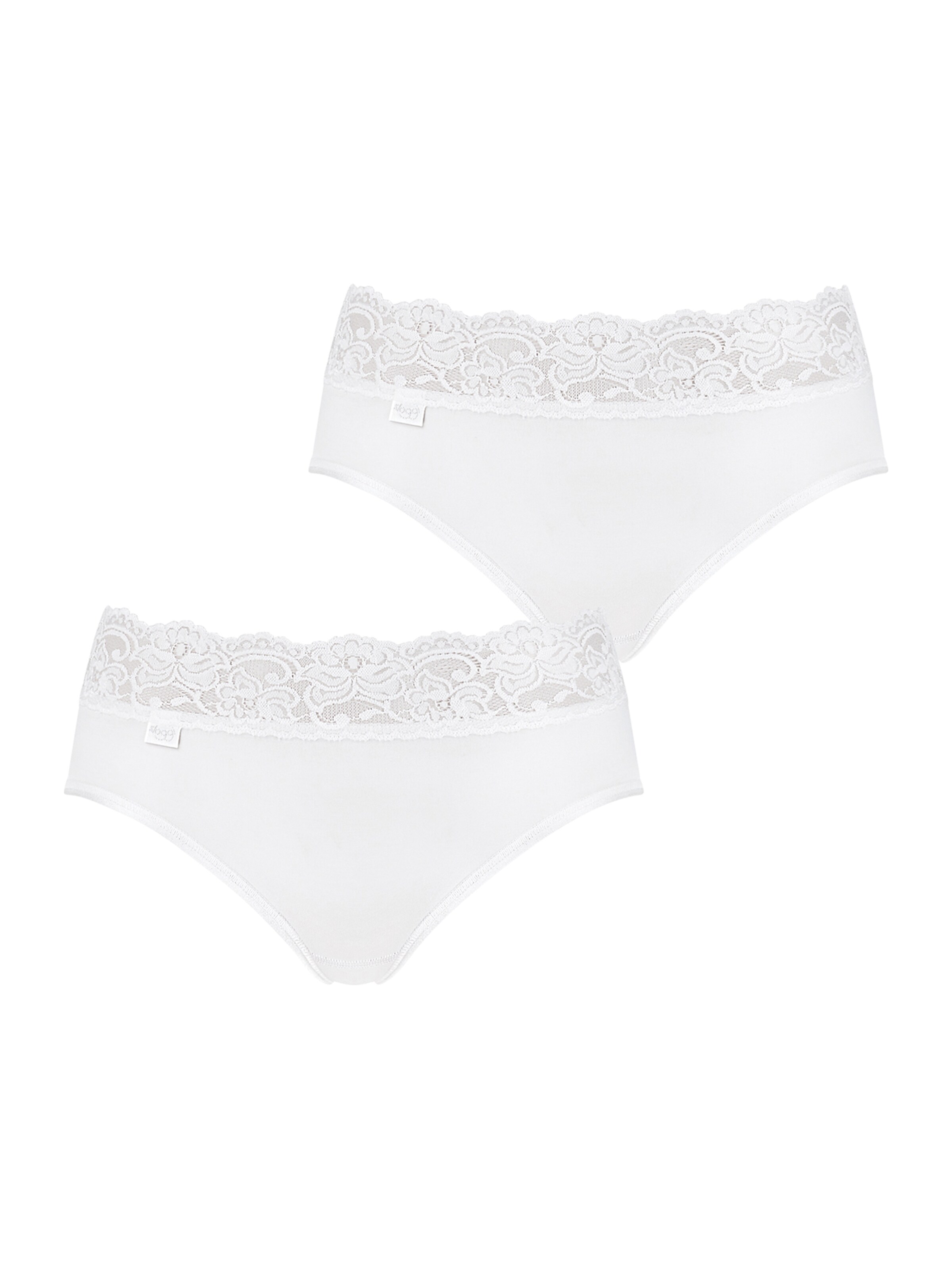 SLOGGI Slip 'Romance' in Weiß: Vorderseite