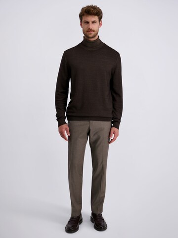 PIERRE CARDIN Regular Broek 'Ryan' in Bruin