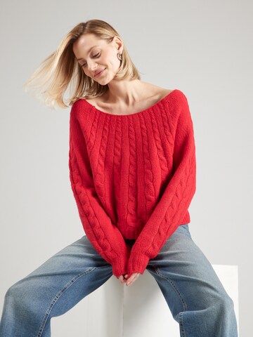HOLLISTER - Jersey en rojo: frente