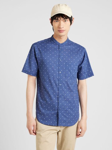 ABOUT YOU Regular fit Button Up Shirt 'Stanley' in Blue: front