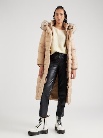 River Island Winter Coat in Brown