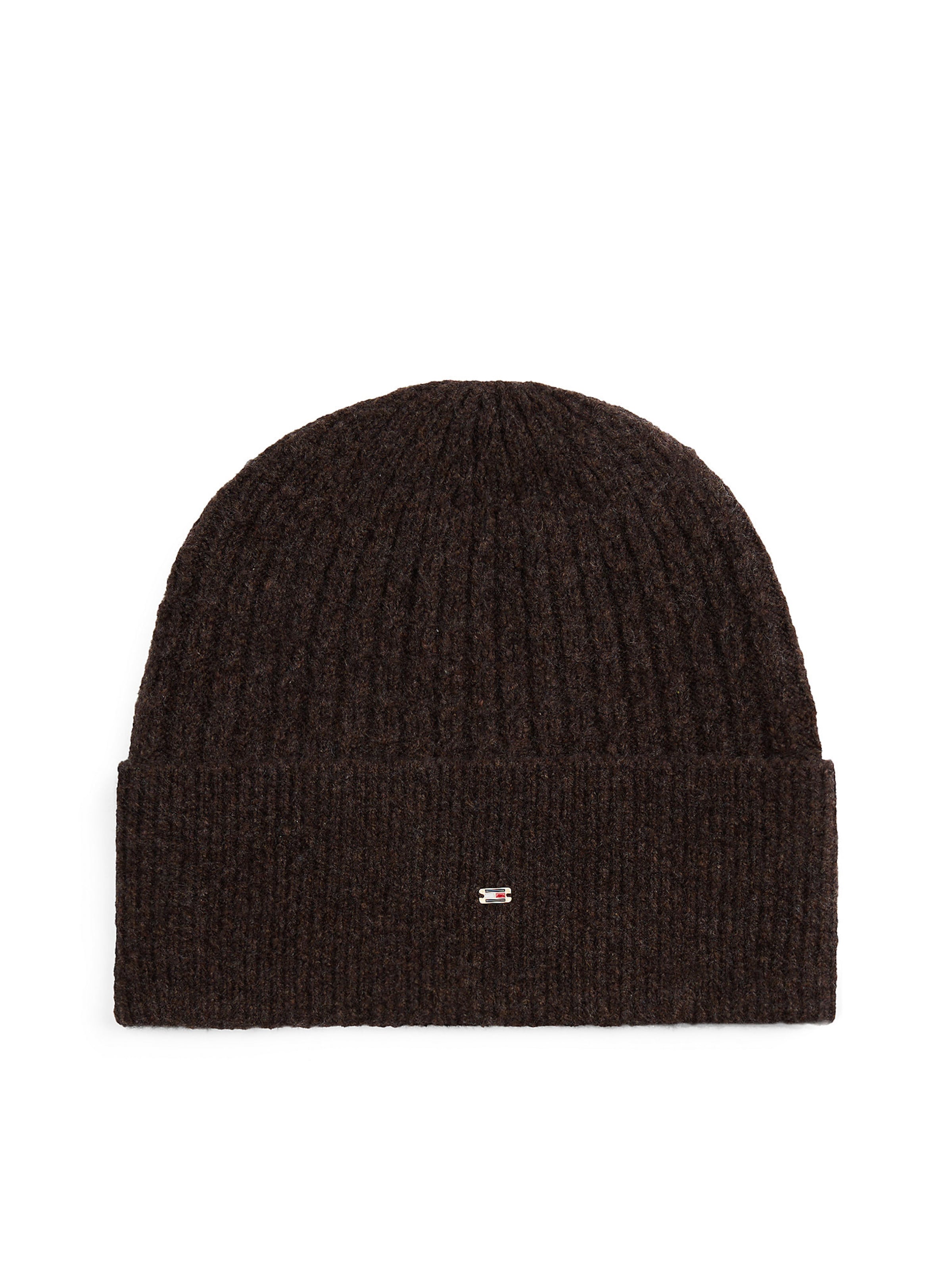 TOMMY HILFIGER Beanie in Brown: front