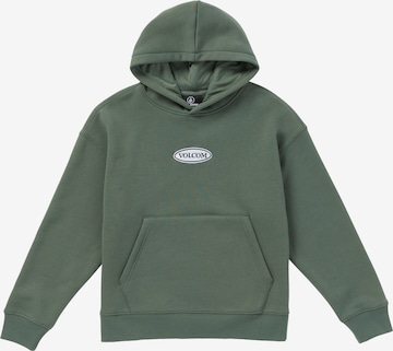 Volcom Sweatshirt 'WORKARD PO' in Groen: voorkant