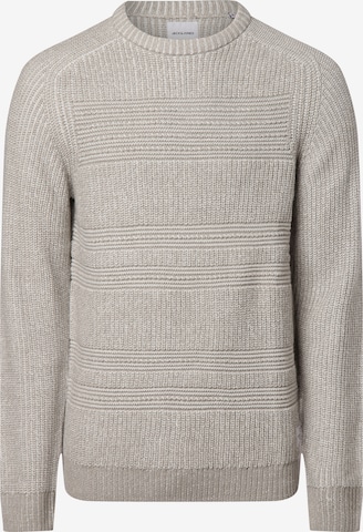 JACK & JONES Sweater 'Davis' in Grey: front