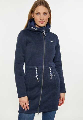 Schmuddelwedda Fleece jas in Blauw: voorkant