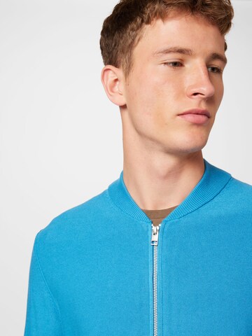 s.Oliver Zip-Up Hoodie in Blue