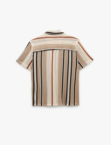 Koton Regular fit Button Up Shirt in Beige