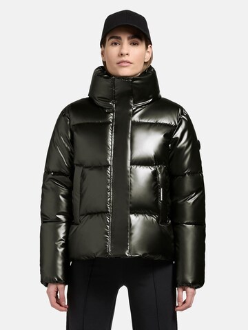 khujo Winterjas 'Rinja Shiny' in Groen: voorkant