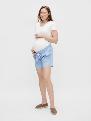 Regular Pantaloni 'Newbethune' de la MAMALICIOUS pe albastru