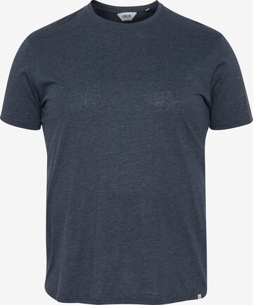 T-Shirt !Solid en bleu : devant