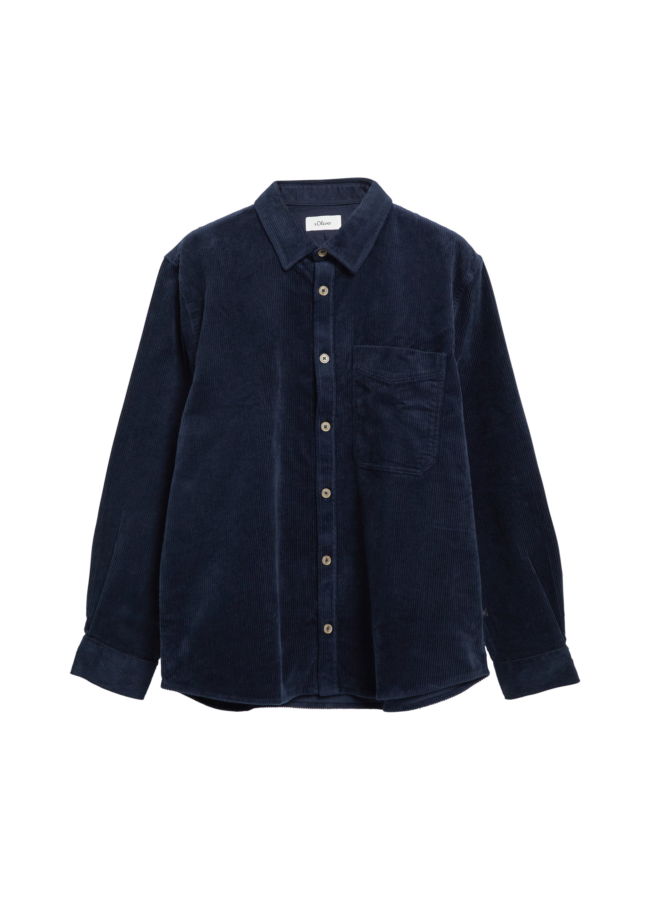 s.Oliver Overhemd in Blauw: voorkant