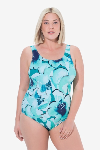 Ulla Popken Swimsuit in Navy / Turquoise / Pastel blue, Item view