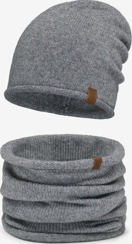Bonnet '70115 Set' Vivisence en gris : devant