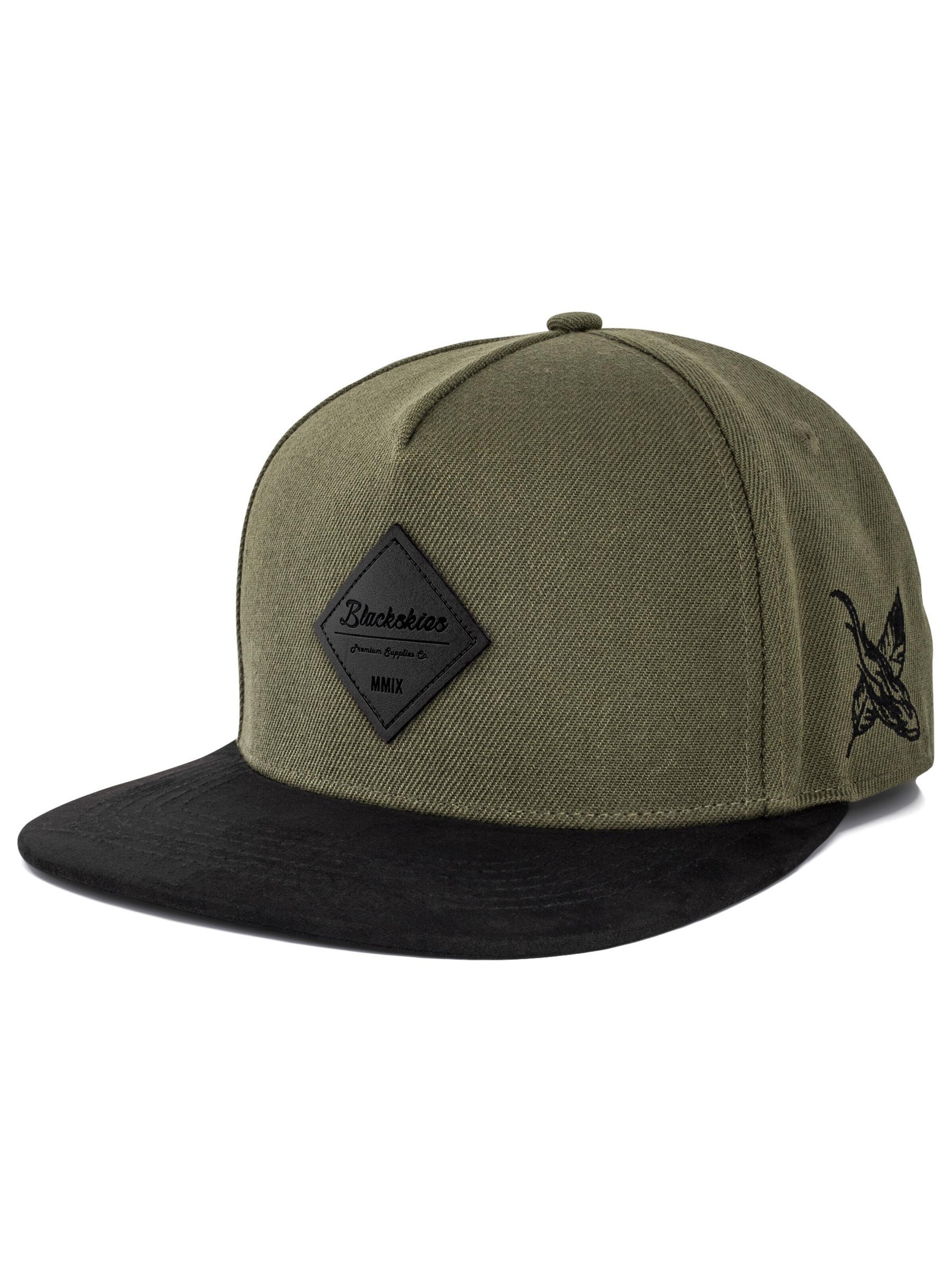 Blackskies Cap 'Port'‌‌ in Grün: Vorderseite