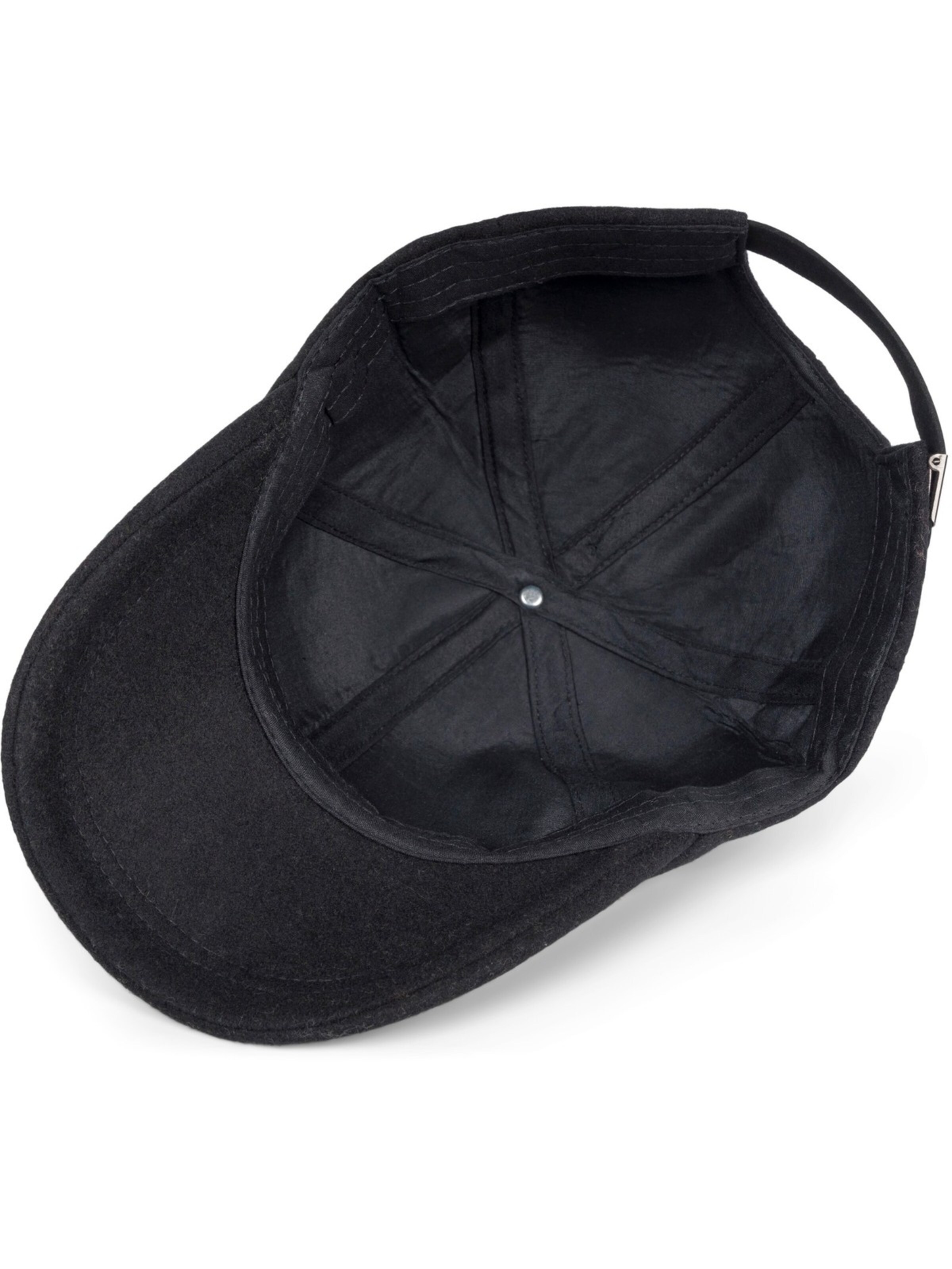 styleBREAKER Cap 'Baseball Cap mit Wolle'‌‌‌‌‌‌‌‌ in Schwarz