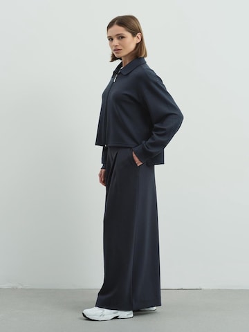 C&City Wide leg Pleat-front trousers in Grey
