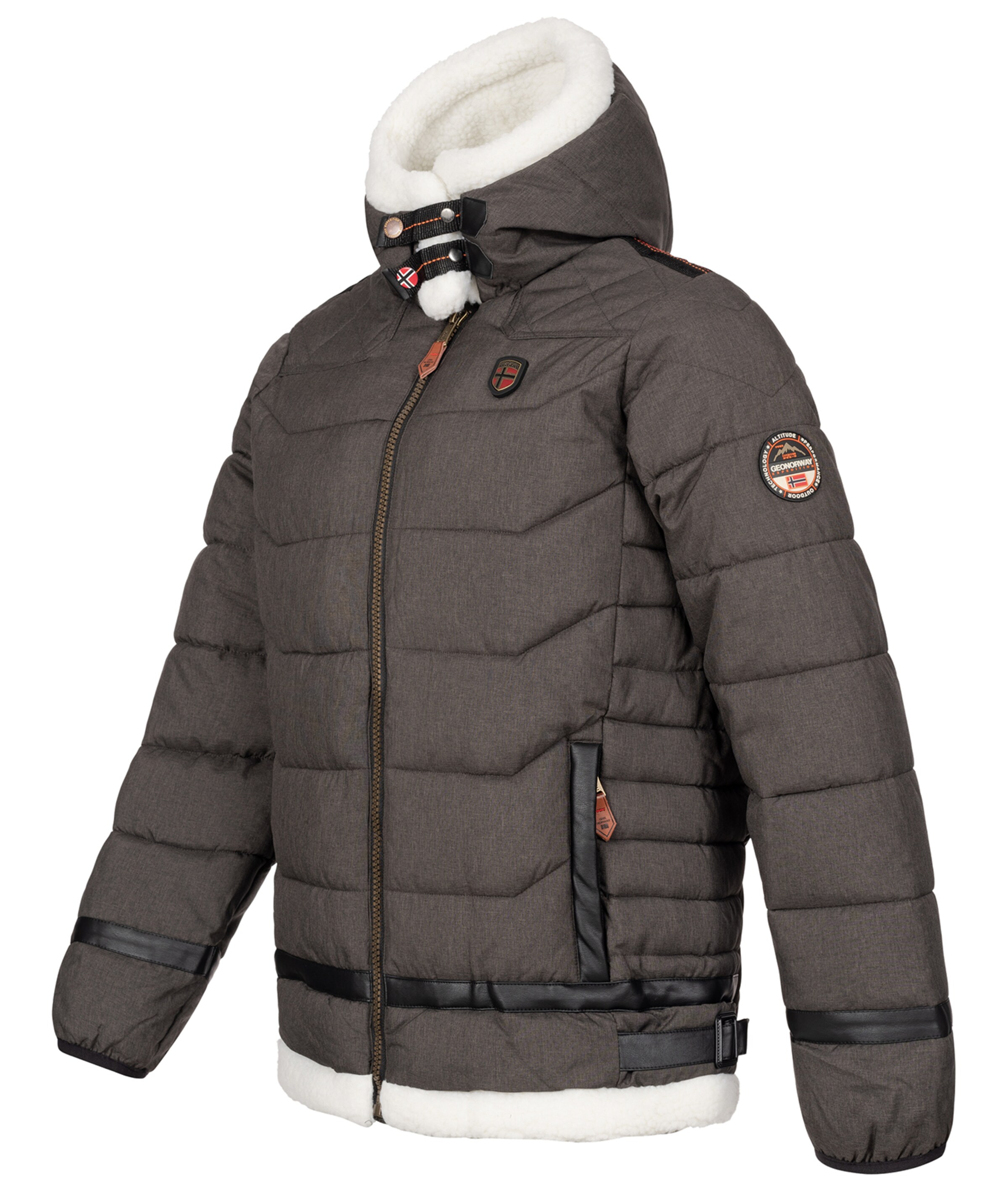 Geo Norway Winter Jacket in Grey