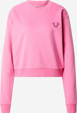 True Religion Sweatshirt 'LOS ANGELES ' in Pink: front