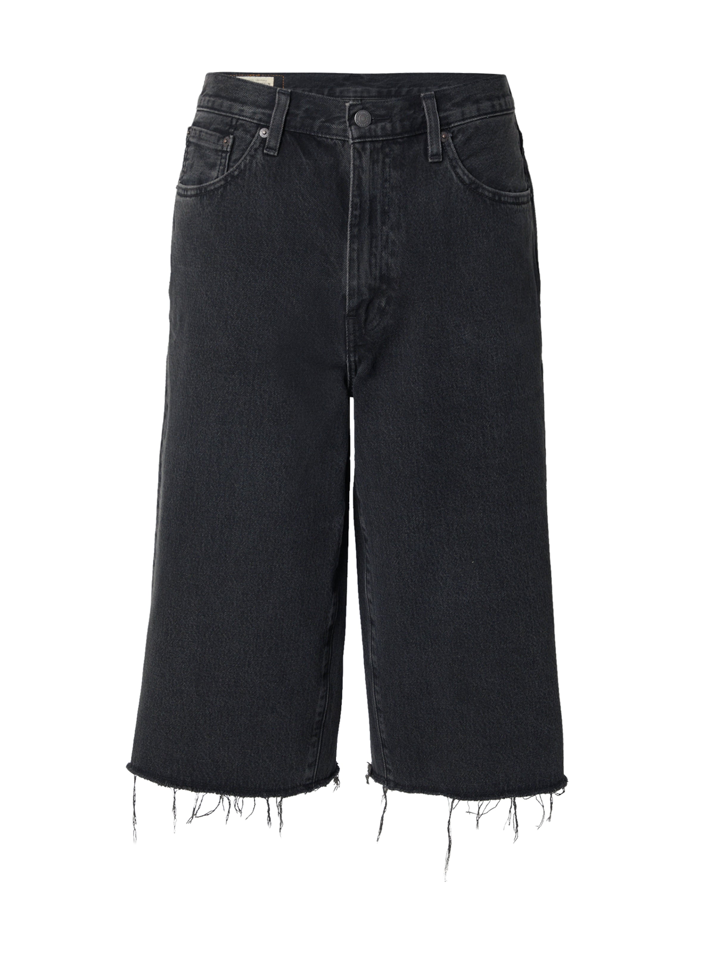 LEVI'S ® Baggy Jeans '478™ Baggy Capri' i svart: framsida