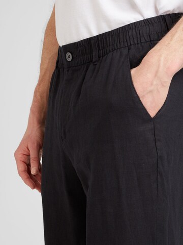 JACK & JONES - Loosefit Calças chino 'Karl Lawrence' em preto