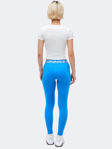 NIKE Skinny Workout Pants 'NP 365' in Blue