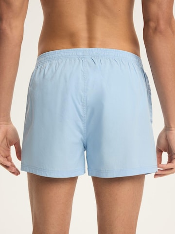 ESOTIQ Boxershorts 'Weiche Boxershorts Doppelpack aus Baumwolle Atmungsaktiv locker Alias' in Blauw