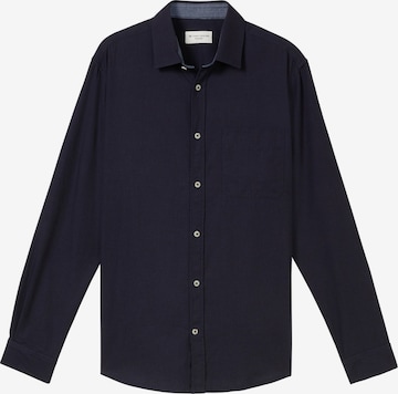 TOM TAILOR Regular fit Button Up Shirt in Blue: front