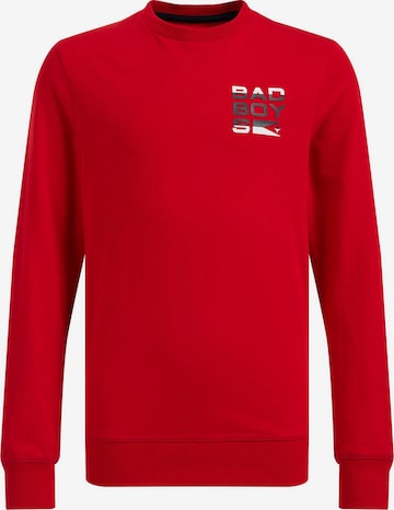 Sweat WE Fashion en rouge : devant