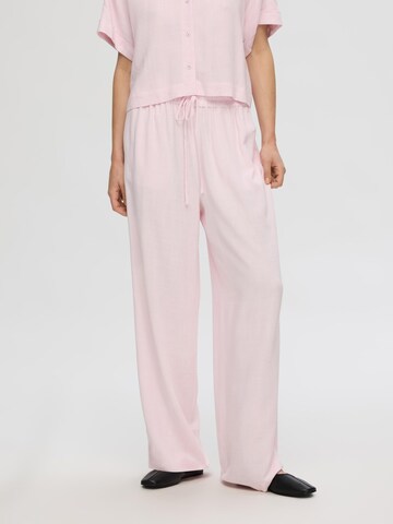 SELECTED FEMME Loosefit Broek in Roze: voorkant