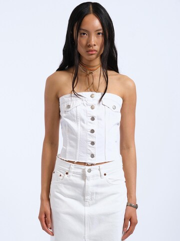Dr. Denim Top 'Carli' in White