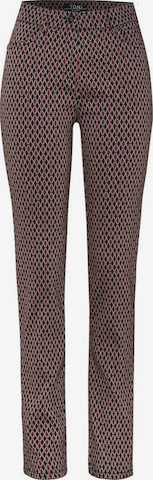 Coupe slim Pantalon TONI en rouge : devant